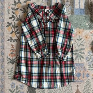 Crewcuts Red and Green Plaid Kids Nightgown